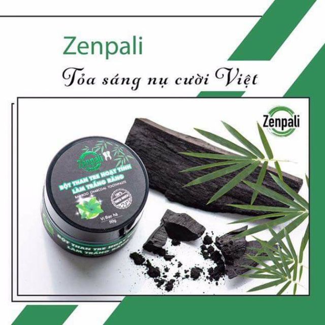 Zenpali - Bột than tre hoạt tính làm trắng răng